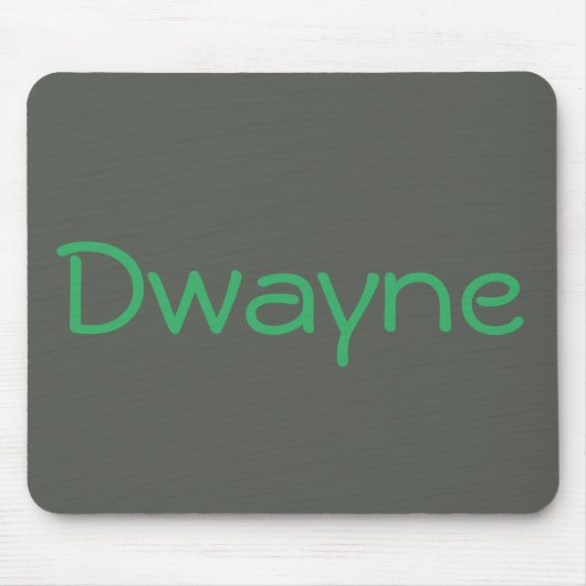 クールな灰色の緑のモノグラムのなパーソナライズ マウスパッド (正面)