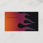 クールな炎の種族の入れ墨の名刺 名刺 (裏面)