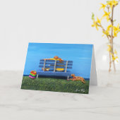 クールな熟視 カード (黄色い花)