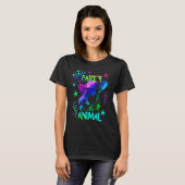 クールな牛のパーティーアニマル Tシャツ (正面フル)