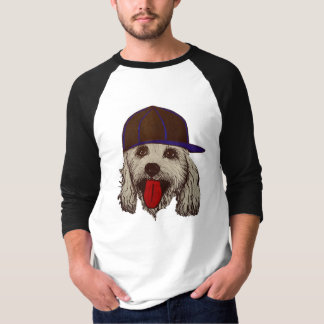 クールな犬のRaglan Tシャツ