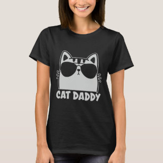 クールな猫のパパ サングラス ねこ好きに贈るおもしろパパギフト Tシャツ