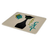 クールな猫の世紀半ばのレトロ カッティングボード (角)