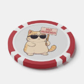 クールな猫は月曜日が嫌いな件 美意識高めなネタTシャツ ポーカーチップ (シングル)
