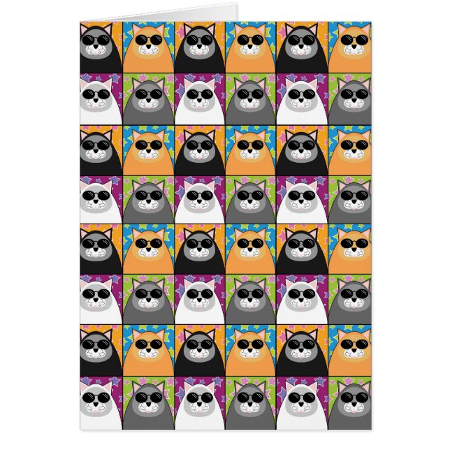 クールな猫カード (正面)