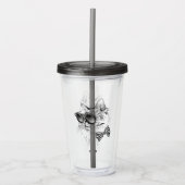 クールな猫 アクリルタンブラー (正面)