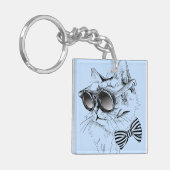 クールな猫 キーホルダー (正面左)