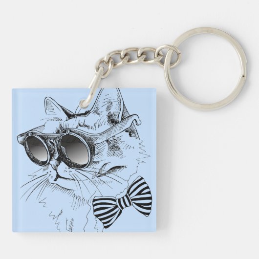 クールな猫 キーホルダー (裏面)