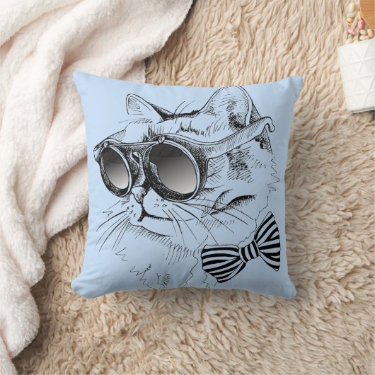 クールな猫 クッション (ブランケット)