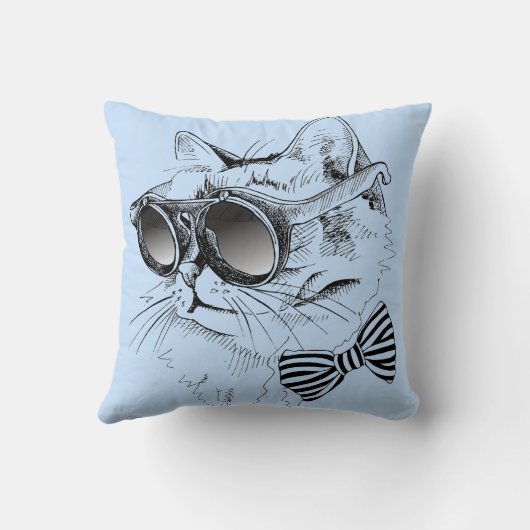 クールな猫 クッション (裏面)