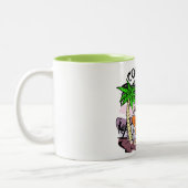 クールな猫 ツートーンマグカップ (左)