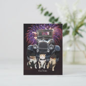 クールな猫 ポストカード (スタンド正面)