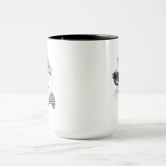 クールな猫 マグカップ (中央)