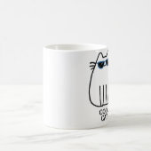 「クールな猫」マグ猫シリーズ コーヒーマグカップ (中央)