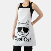 クールな猫 | 猫好きのためのデザイン エプロン (インサイチュ)