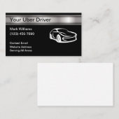 クールな現代のUberドライバー配車サービス 名刺 (正面/裏面)