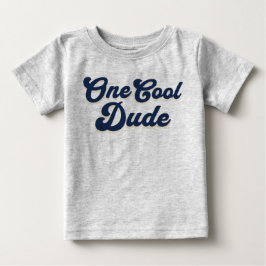 クールな男の子1歳の誕生日 ベビーTシャツ