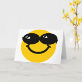 クールな男 カード (黄色い花)