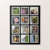 クールな画廊のスタイルのInstagramの写真のショーケース ジグソーパズル (縦)