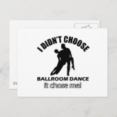 クールな社交ダンスのデザイン ポストカード (正面/裏面)