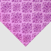 クールな紫色のスカルのダマスク織の壁紙パターン 薄葉紙 (詳細)