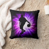 クールな紫色のバスケットボール クッション (ブランケット)