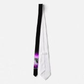 クールな紫色のフットボール ネクタイ (裏面)