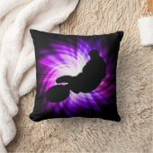 クールな紫色の土のバイク クッション (ブランケット)