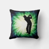 クールな緑のゴルフ クッション (裏面)