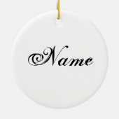 クールな緑の東洋のドラゴンの入れ墨 セラミックオーナメント (裏面)