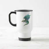 クールな緑みのドラゴン トラベルマグ (左)