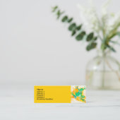 クールな緑カエル動物の水彩画 スキニー名刺 (スタンド正面)