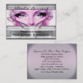 クールな美容師のサロン3.5"であるために得られて x 2.5" 名刺 (正面/裏面)