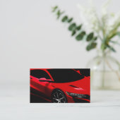 クールな自動車サービス名刺テンプレート 名刺 (スタンド正面)