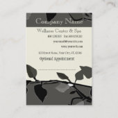 クールな自然のツリーブランチのデザイン 予約カード (裏面)