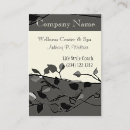 クールな自然のツリーブランチのデザイン 予約カード