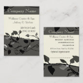 クールな自然のツリーブランチのデザイン 予約カード (正面/裏面)