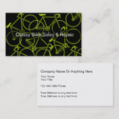 クールな自転車のテーマの名刺 名刺 (正面/裏面)