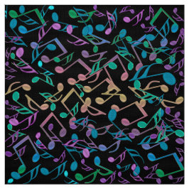 クールな色がついた音楽はカラフルで黒い生地に注意します ファブリック