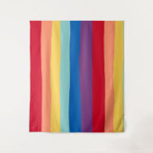 クールな色の虹、トロピカル、夏 タペストリー (正面)