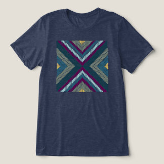 クールな色調のモザイク トライブレンドTシャツ
