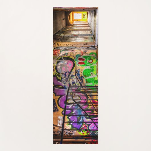 クールな落書きの通りの芸術のカラフルなおもしろいのヨガのマット ヨガマット (正面)