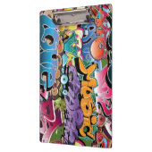 クールな落書きの通りの芸術の抽象芸術 クリップボード (左)