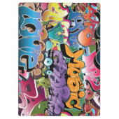 クールな落書きの通りの芸術の抽象芸術 クリップボード (裏面)