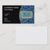 クールな設定のサーモスタット 名刺 (正面/裏面)