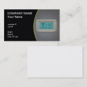 クールな設定のサーモスタット 名刺 (正面/裏面)