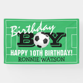 クールな誕生日おめでとう サッカー少年 | Happy Birthday 横断幕