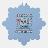 クールな誕生日 オーナメントカード (裏面)