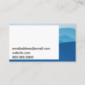 クールな調子の自然の日没 名刺 (裏面)