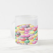 クールな豆! フロストグラスマグカップ (正面左)